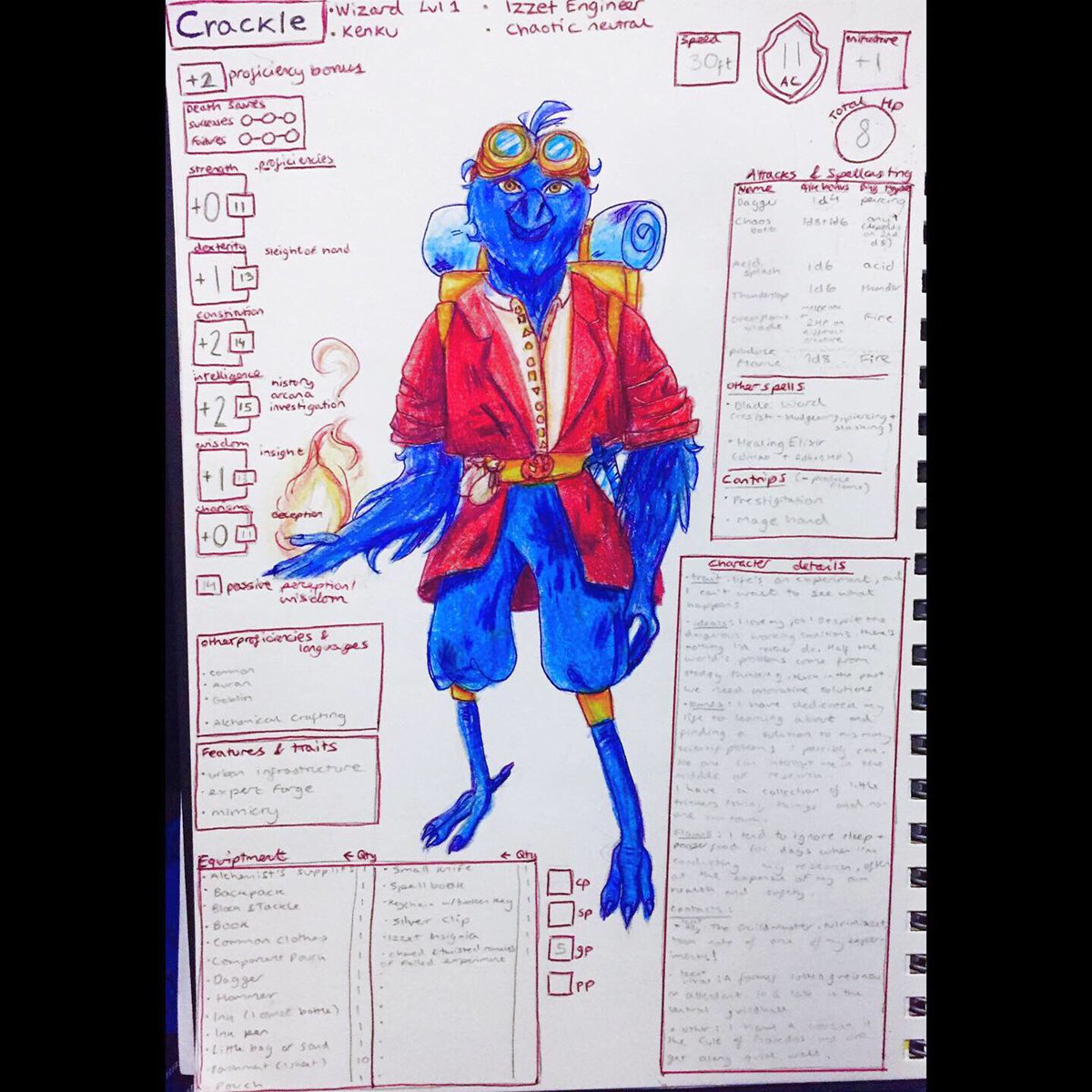 edwardiancrows's tweet photo. Been doing a bunch more Crackle stuff!
#dnd #dndcharacter #dndsheet #dndoc #dndart #oc #characterdesign #izzetleague https://t.co/yPstWUZElB