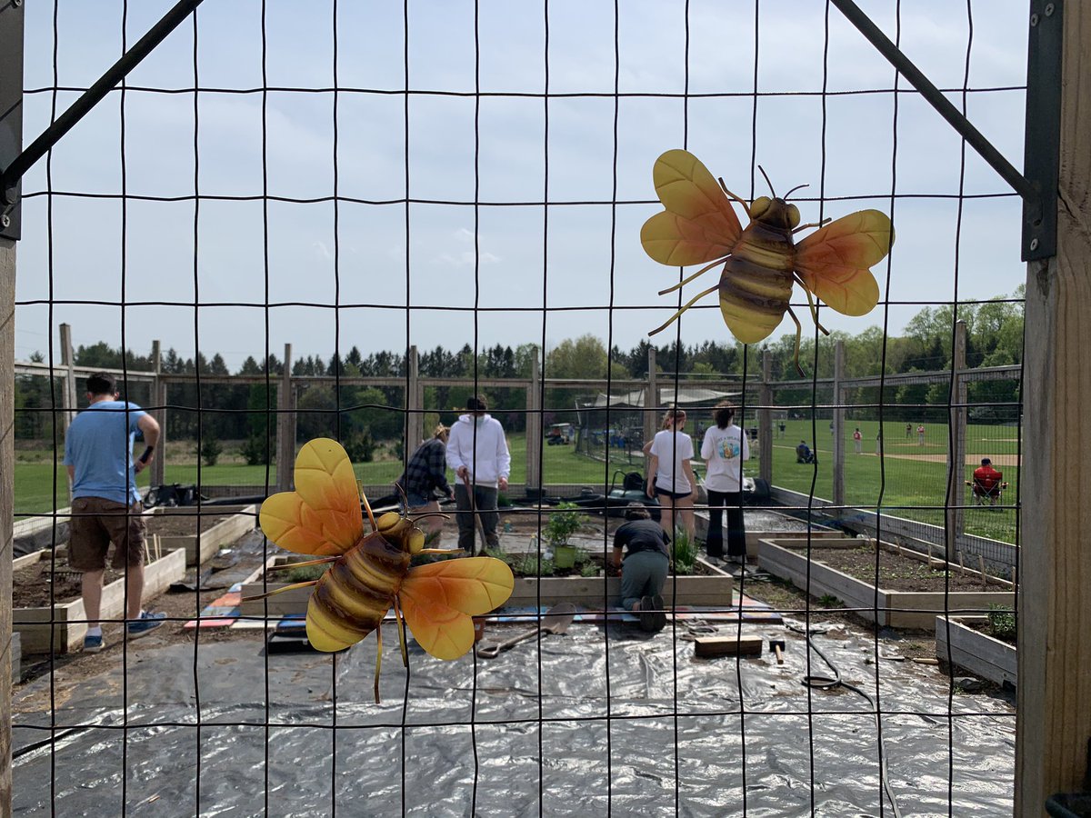 The Bee Well Club Garden is coming alive thanks to @theVogelman and the hard work of our @CBHolicongMS students. Beautiful flowers, fragrant herbs, and delicious vegetables will be forthcoming. Stay tuned!!