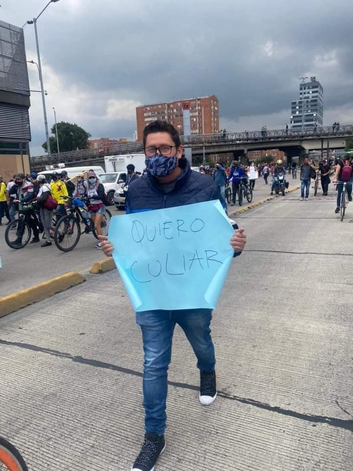 Este manifestante si representa mi sentir más profundo 💪🏻💪🏻