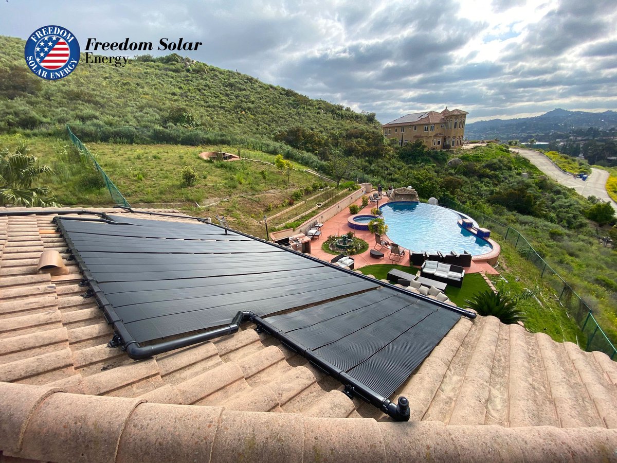 Freedomsolarnrg's tweet image. Spectacular views deserve a spectacular pool! Make sure your pool is warm enough to enjoy with an installation by Freedom Solar Energy!
.
.
.
#freedomsolarnrg #solarpower #solarpool #warmpools #sunnysavings