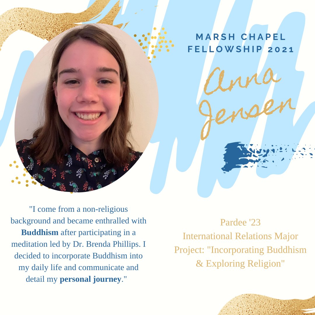 If you haven't heard, we're featuring each of our Interfaith Fellows &amp; their projects. Next up is Anna! We're so proud of the amazing project you completed, Anna 💓#Buddhism #BostonU #BostonUniversity #Internship #Fellowship #Spirituality #DrBrendaPhillips #Religion #Boston