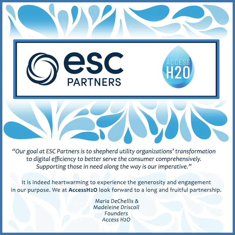 <a href="/AccessH2O/">AccessH2O</a> is beyond excited to announce our partnership with #ESCPartners to extend a hand to families struggling with #WaterBills in #BaltimoreCity. Thanks to solid leadership by <a href="/MayorBMScott/">Brandon M. Scott</a>, <a href="/marksconway_/">Mark Conway</a>  #WaterForAll #WaterAffordability #LIHWAP #PLSProgram #CSWeek