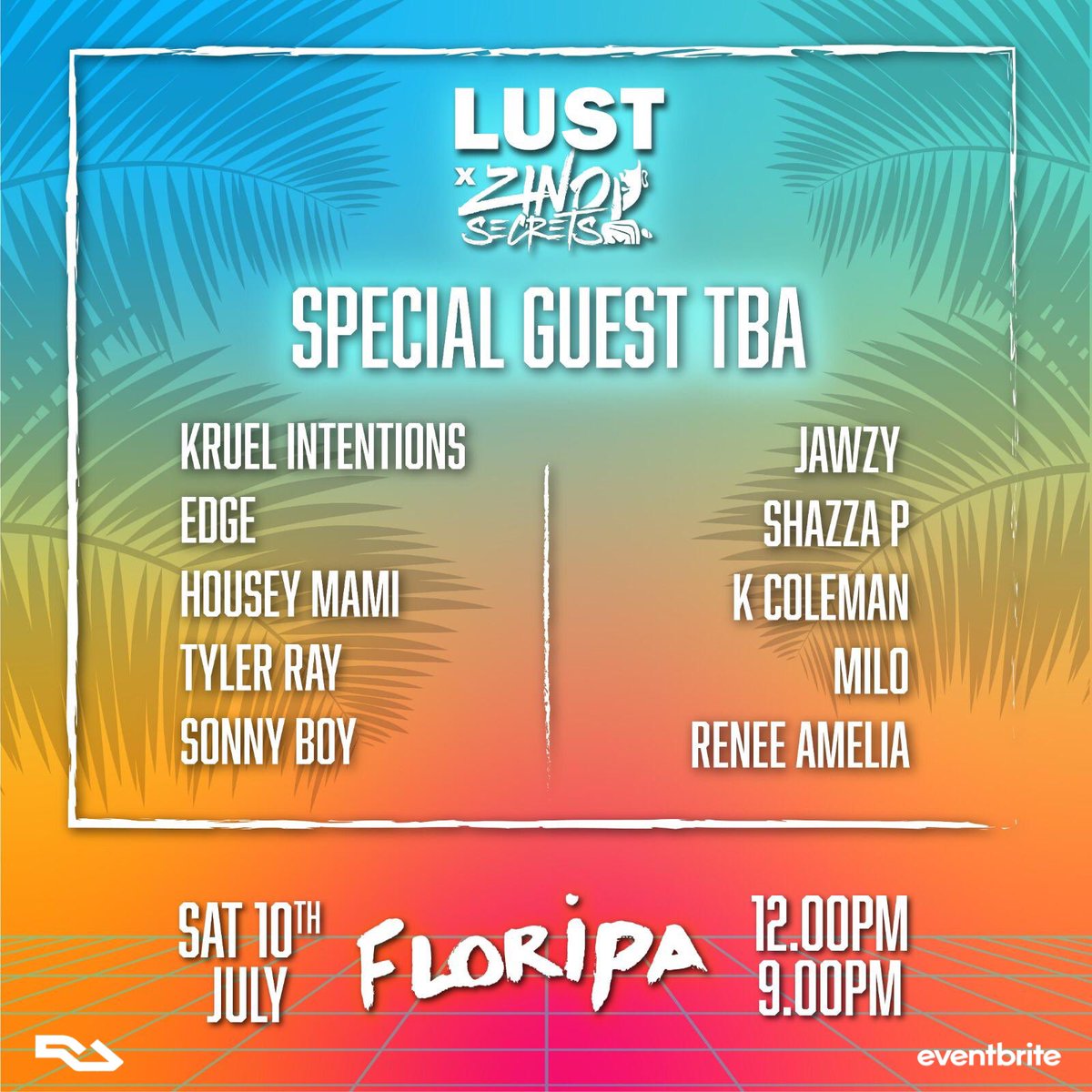 ❤️ LUST X Zino Secrets are back 10th July 2021 ❤️

On Saturday 10th July 2021 we takeover Floripa London for another Lust x Zino secrets collaboration

Early bird Tickets out now 🎫

eventbrite.co.uk/e/lust-x-zino-…

This event will be a guaranteed Sell out so don’t delay
