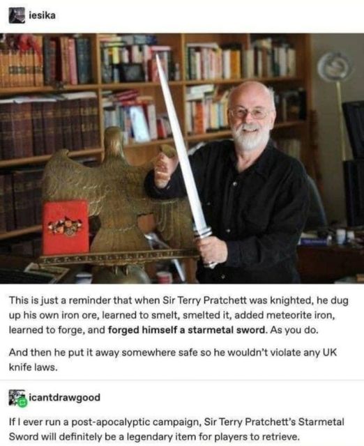 Happy Birthday to one of the best writers of all time, Terry Pratchett!!! 
