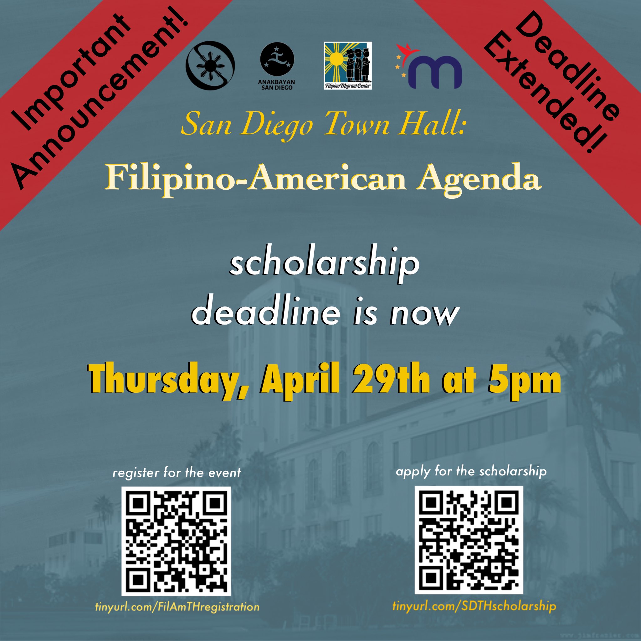 AB Samahan, SDSU on Twitter "2 MORE DAYS UNTIL SAN DIEGO TOWN HALL