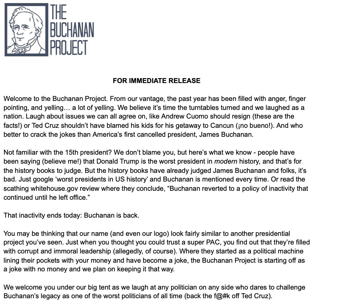 BuchananProject's tweet image. Before Lincoln, there was Buchanan.