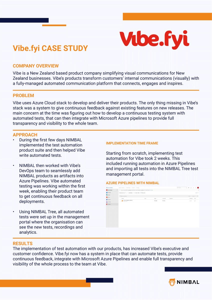 Nimbalnz's tweet photo. Test Automation Case Study: https://t.co/vDHKnNVjFP Ltd was referred to #Nimbal because they were struggling to find a test automation solution that worked well for them. https://t.co/3GVc8BSWoT