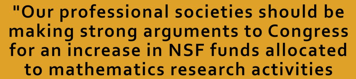 9/ the cherry on top – after declaring certain branches of the USGov as being unclean, they call for increased funding for mathematicians from the  @NSF. why? why not be pure and renounce all US government funding?