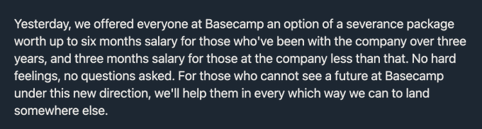 Of all of the shitty stuff said by @jasonfried and @dhh at @basecamp this week, this is one of the offensive<a class="tags" target="_blank" title="On Twitter" href="/?out=eyJ0eXAiOiJKV1QiLCJhbGciOiJIUzUxMiJ9.eyJpYXQiOjE3MjY0Mzc3MjQsImlzcyI6InR3cG9ybnN0YXJzLmNvbSIsIm5iZiI6MTcyNjQzNzcyNCwiZXhwIjoxNzU3OTczNzI0LCJyZWRpcmVjdF91cmwiOiJodHRwczovL3R3aXR0ZXIuY29tL2phc29uZnJpZWQifQ.kjpVnZJZmJcWRS5K8ueDCJiQjRePe--G6jdpjjaw2gjczxx3LNgdvKN3LUx-pD6p_4NoyiKvnueNnMbGNWPHsA">@jasonfried</a><a href="/tag/qanon"class="tags"><span>#qanon</span></a>