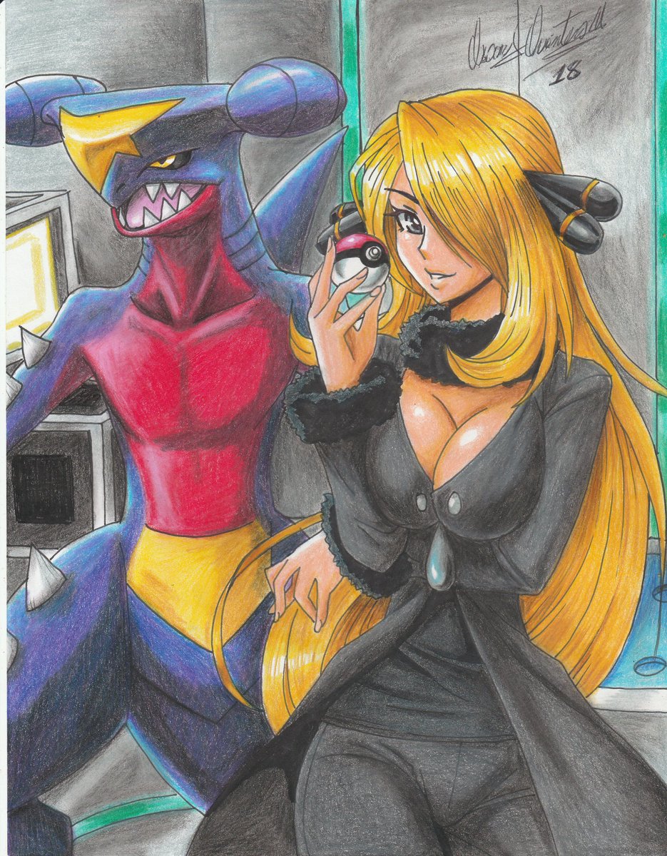 Cynthia y Garchomp Pokemon pokemonmasters cynthia Nintendo t.co...