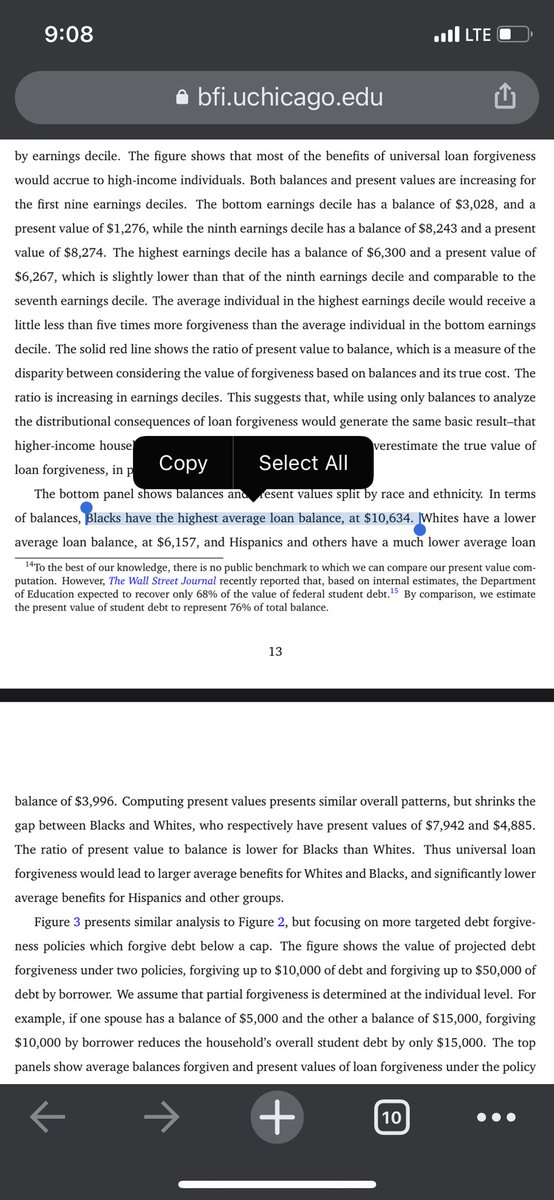 Notably the paper mentions that Black people have the highest student loan balances. Latine folks have the least, but I wonder if there are systemic factors influencing that.