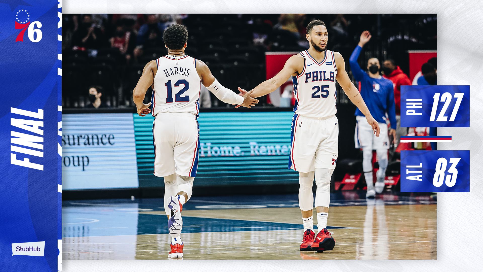 NBA – I Philadelphia 76ers travolgono gli Hawks di Gallinari, 44 punti di scarto