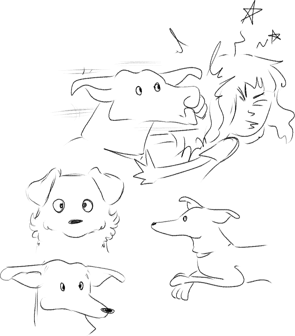 Desenhando meus cachorro 