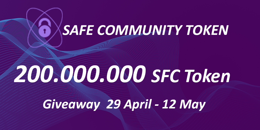#NewBountyOnline

🎁200,000,000 SFC  | 14 days
👉Link: safecom.webounty.io
⏰Period: 29th Apr. - 12th May. (UTC)

💰5,000,000 SFC for 5 lucky guys
✅RT &amp; Like &amp; Follow <a href="/webounty_io/">webounty</a> <a href="/token_safe/">Safe Community Token</a>

😍Tag 3 friends &amp; Comment your Whitebit Account.
