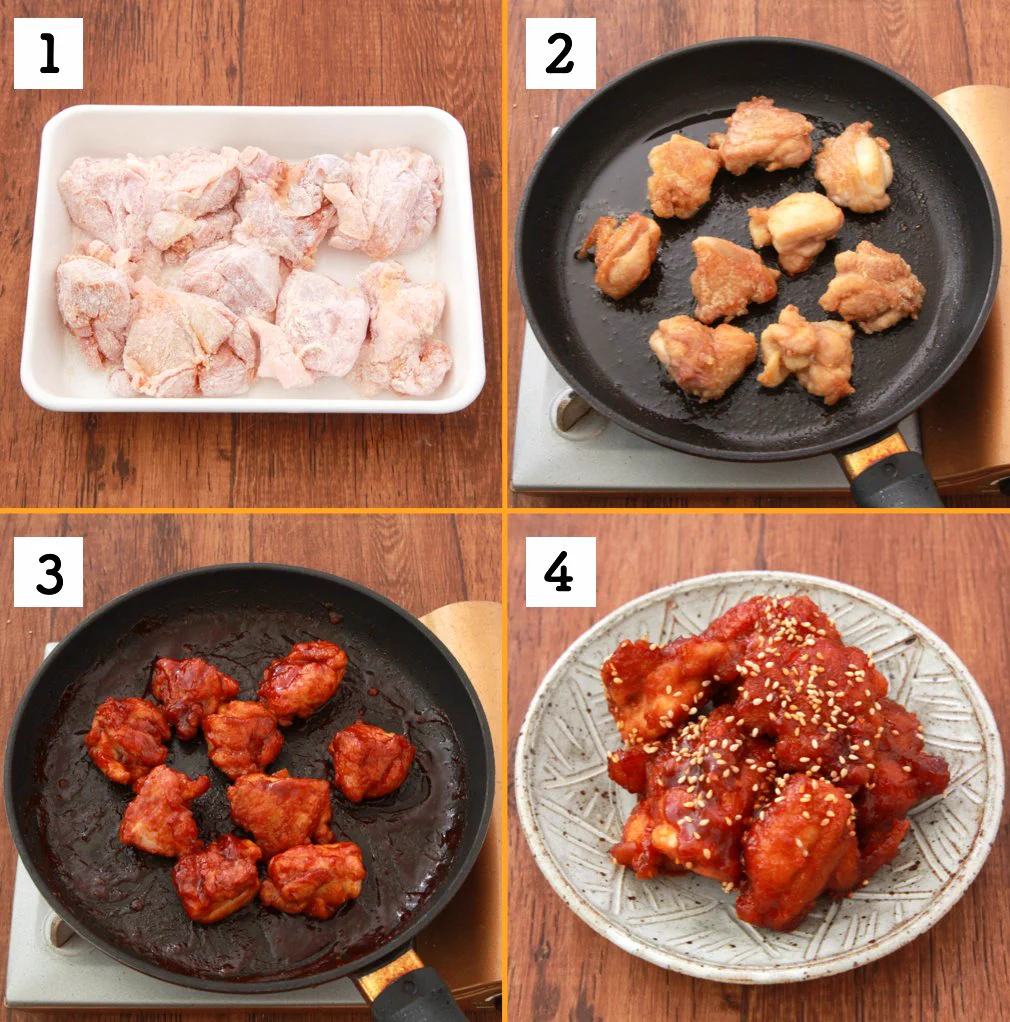 少量の油でも作れちゃう？！「ヤンニョムチキン」のレシピ！