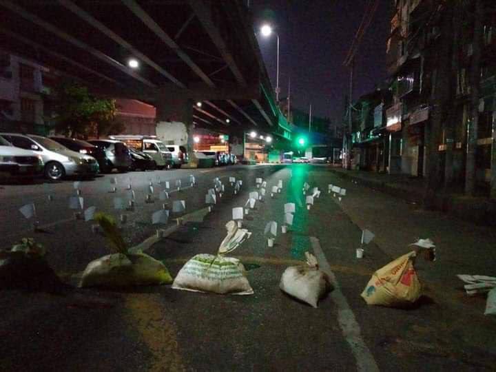 Non human strike at Dawn time of Tamwe City. The city is always as brave as usual even though there are brutal crackdowns of terrorist(SAC). #WhatsHappeningInMyanmar  #Apr29Coup