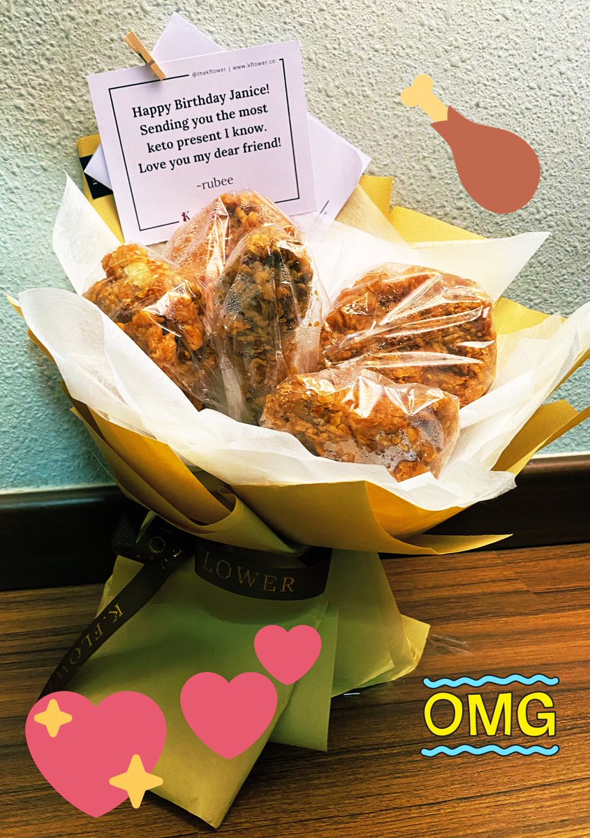 The most thoughtful bouquet of flowers- erm I mean fried chicken!!! #ThankYouRubee <a href="/rubeell/">Rubee Lee</a>