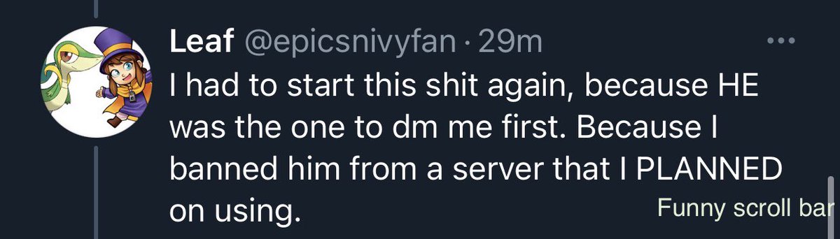 You could’ve just MADE A NEW SERVER with the same people instead of doing exactly what a hypocrite would do