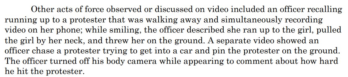 You can& #39;t call it "transparency" when police openly flout body camera rules. Massive time gaps, cameras pointed away from police activities. Turning off cameras as they brag about Use of Force.