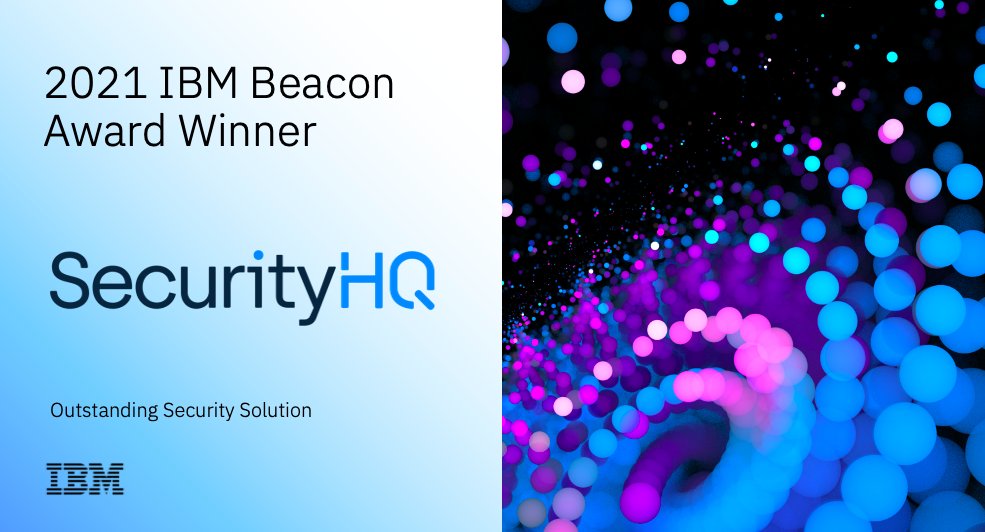 security_hq's tweet photo. We're honored and pleased to announce that we're a recipient of a 2021 #IBMBeacon Award, Outstanding Security Solution. This recognition validates our achievements and our dedication to delivering business value. #Think2021
https://t.co/GZWhjD0zR9
#informationsecurity #cyber https://t.co/q4zkPgKbV4