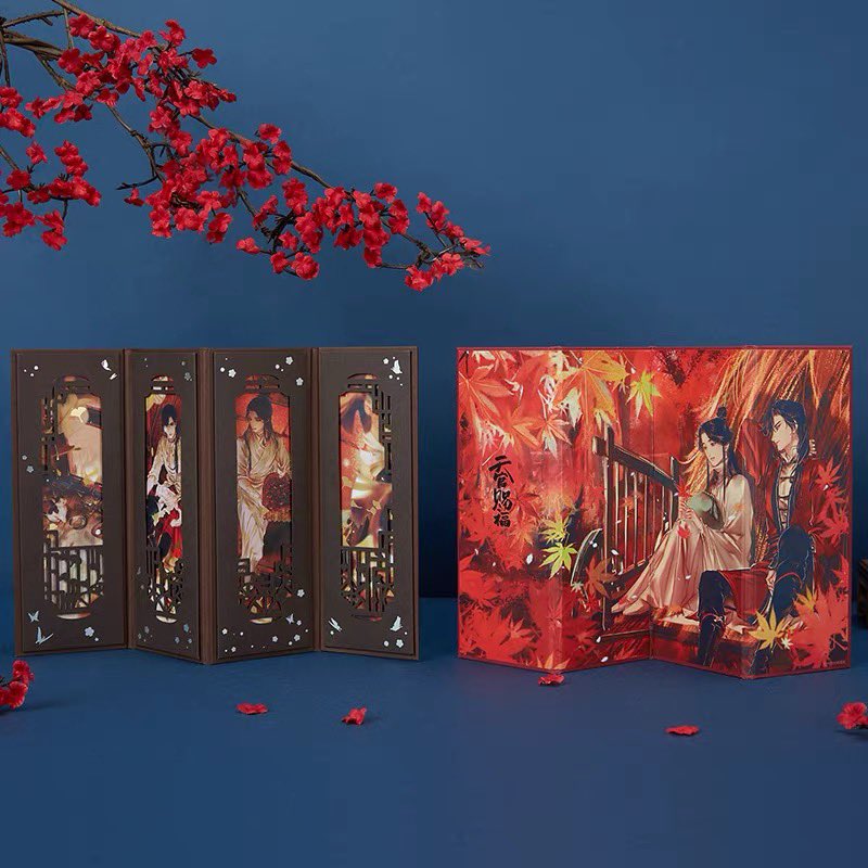 new tgcf merch are on chaodian. they go up on sale 2nd may(1) foldable shikishi board with bookmark inserts https://m.tb.cn/h.4Jxtr7t?sm=02bd4e