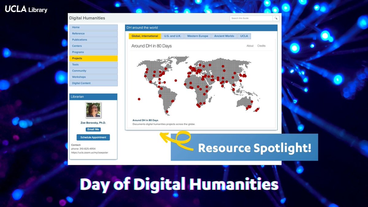 Happy #DayOfDH21! Begin or expand your scholarship in #DigitalHumanities with #UCLAYRL's comprehensive subject guide ⏩ ucla.in/3e680gp

Comment and share your #DH projects!