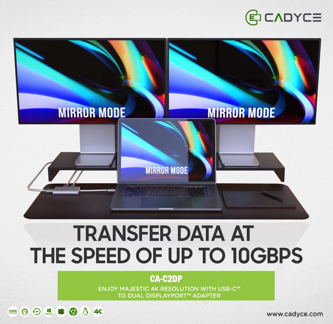 cadyceinc's tweet photo. Replicate your screen or expand the display and enjoy an effortless working experience!
#Lifestylebrand #LifestyleInfluencer #MakingLivesEasy #ConnectivityPartner #Networking #NetworkingBrand #WorkFromHome #WorkingfromHome #DataTransfer #DataTransferSpeed #DataTransferRate https://t.co/5Vf7rUH02F