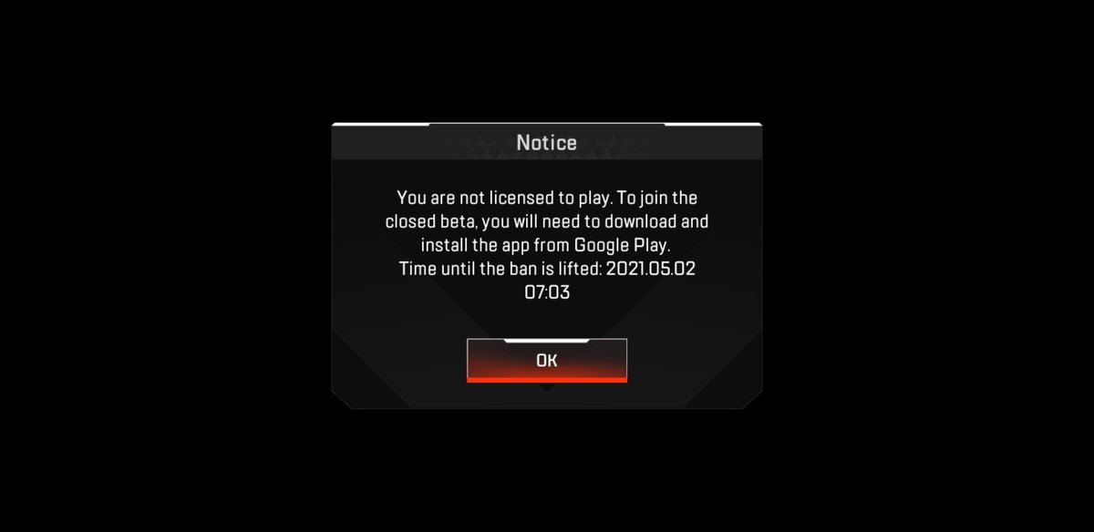 Apex Legends Mobile News Those Who Played Apex Legends Mobile Without License Are Getting Ban For 2 Days Me Too Well We Can T Play Anymore T Co Nswsybhvcm
