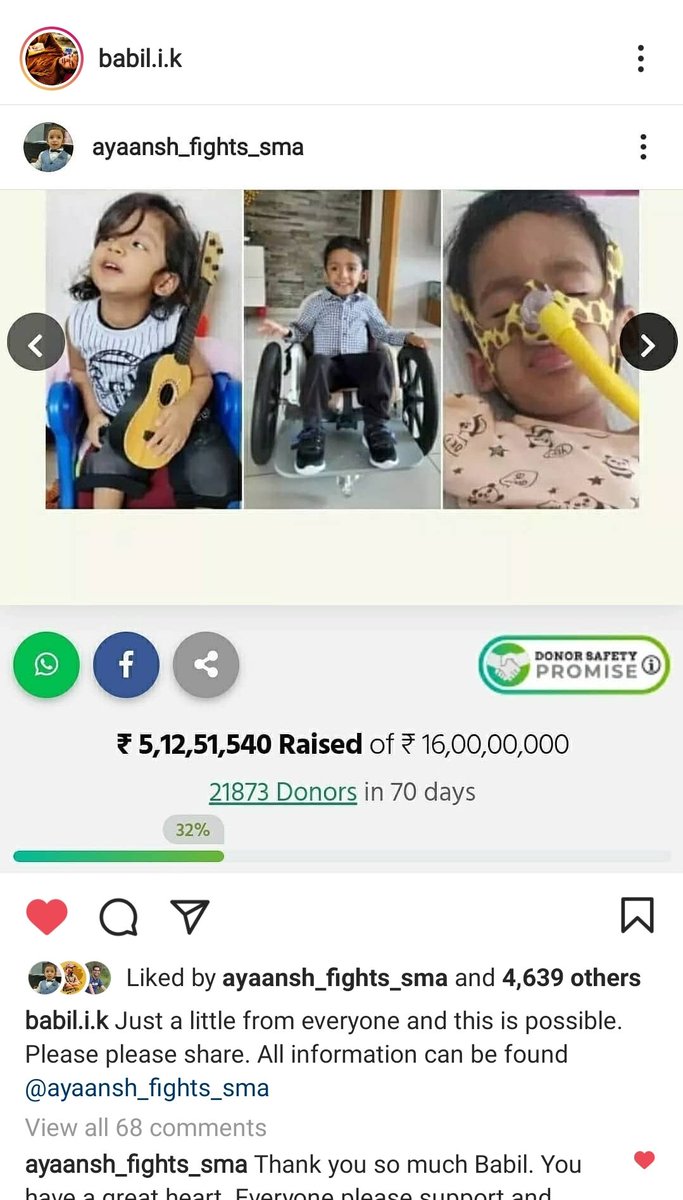 shikha_smile's tweet photo. #BabilKhan is really 1 of the most kindest persons we came across while working for raising funds for @FightsSma.When he came to know abt #Ayaansh's condition he donated &amp; shared abt him &amp; trying to hlp as mch as psble. We hv raised 8crores now. Plz help🙏 https://t.co/gffIdZOUVt https://t.co/4JCI0ZHArm