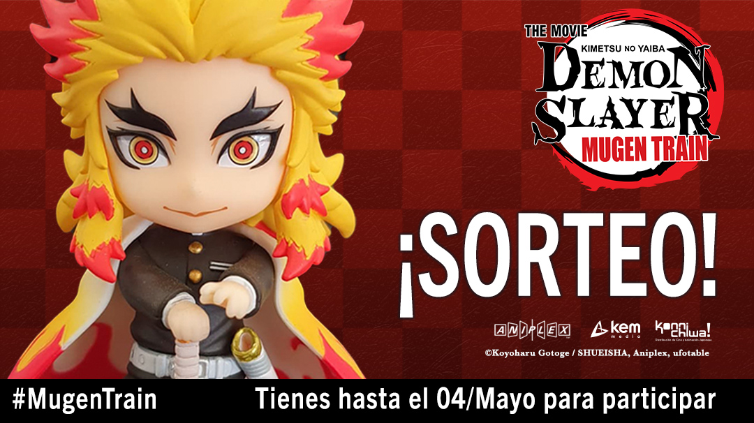 ¿Te gustaría ganar una figura de #Rengoku? ¡Participa en nuestro sorteo!

❤️ 1) Síguenos.
🔃 2) Da RT
☺️ 3) ¡Y comenta en esta publicación que es lo mejor de ver #DemonSlayer #MugenTrain en cines!

* Tienes hasta el 04 de Mayo para participar. El ganador se escogerá al azar.