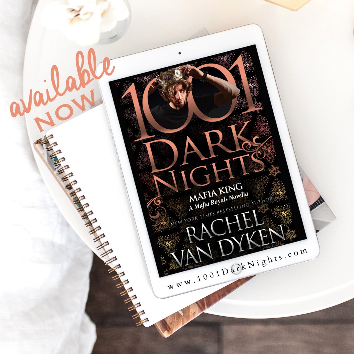 WonderWoman8284's tweet photo. Mafia King: A Mafia Royals Novella by @RachVD is now LIVE!
 Download today!
Amazon: https://t.co/xwL2NITHUv

#RachelVanDyken #MafiaRoyals #novella #mafiaromance #darkromance #romanticsuspense #1001DarkNights #valentineprlm @darknights_off @valentine_pr_ https://t.co/6ddZyMSfm4