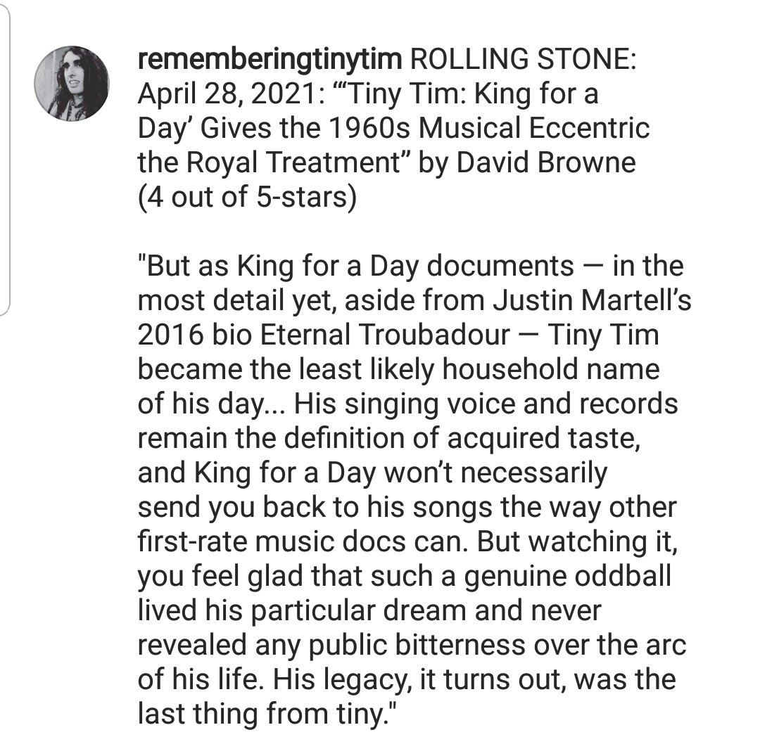 Tiny Tim tweet media