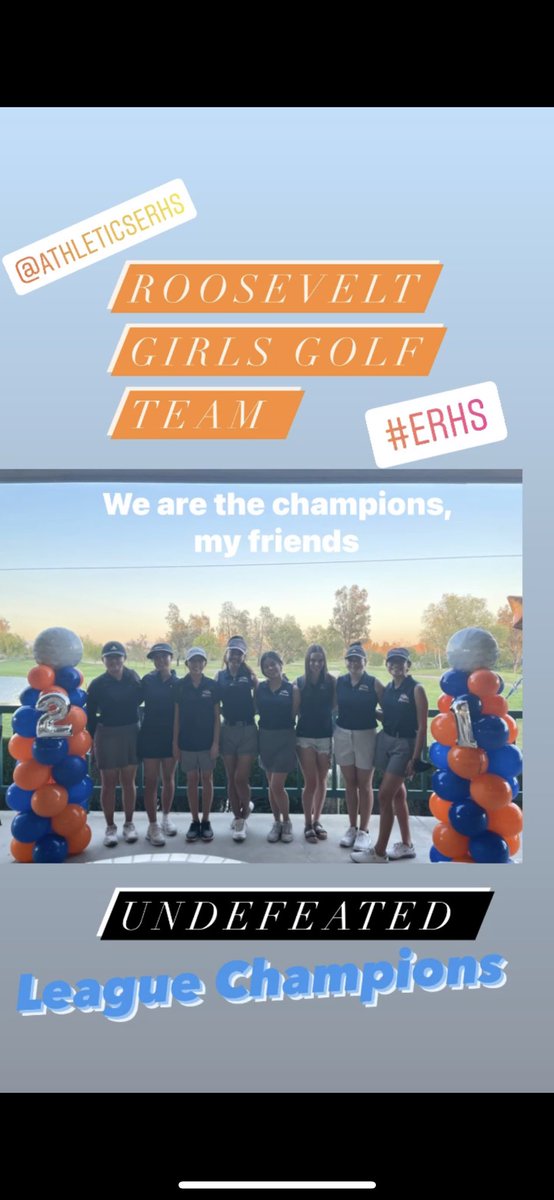 ScottMoFinFan's tweet photo. Roosevelt Girls Golf are your 20/21 Undefeated League Champions! Again! @AthleticsERHS @ERHSOfficial https://t.co/z4eVAZga0V