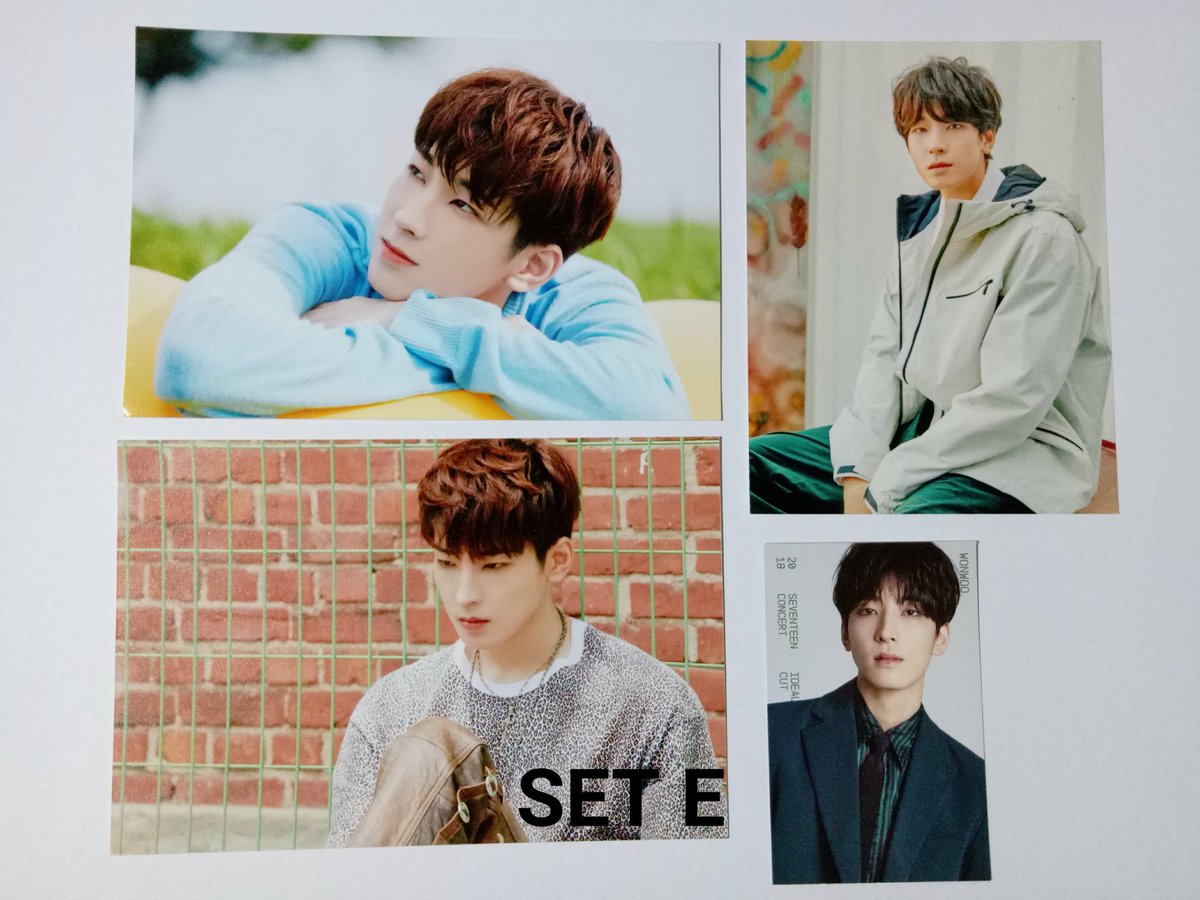 WTS/LFB WONWOO OFFICIAL MERCHSet A - 400Set B - 500Set C - 400Set D - 400Set E - 300• Strictly sold as set.• MOP: gcash• MOD: ggx / shopee co: seventeen svt seungcheol jeonghan joshua jun hoshi wonwoo woozi the8 mingyu dk seungkwan vernon dino wts lfb wtb lfs