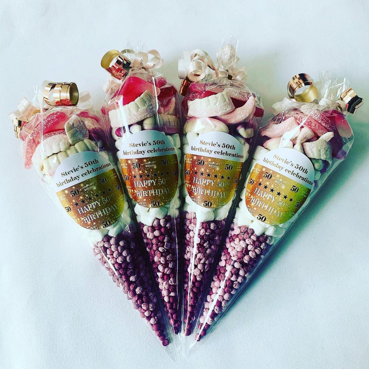S_I_Candy's tweet photo. We make top quality sweet cones for customers across the UK. We offer a bespoke service, whatever the occasion we will make the perfect cone to match!

Sweet cones make perfect alternative's to the traditional party bags! Treat your party guests with a sweet cone to take home. https://t.co/oMMSYRIUFC