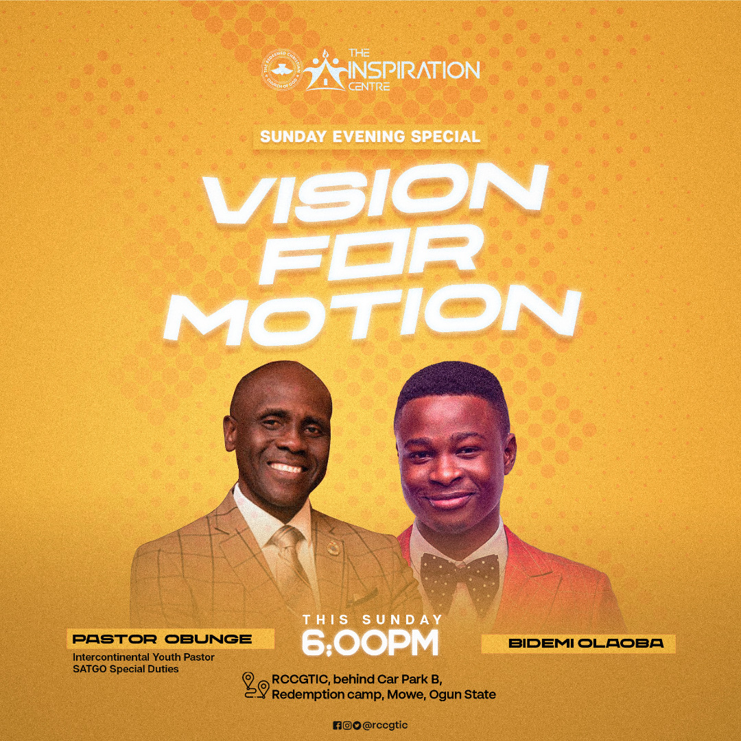 #Visionformotion this Sunday.