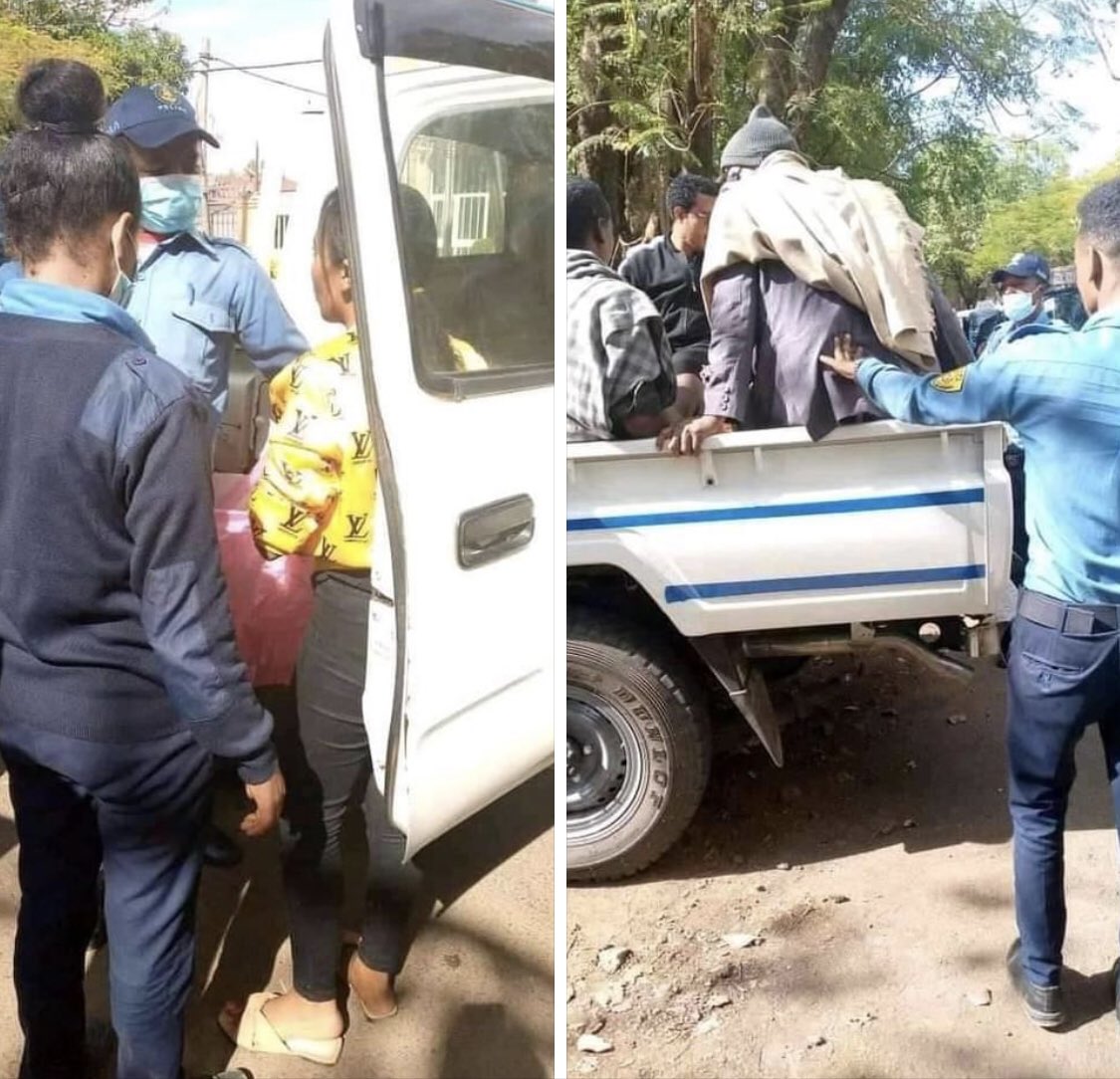 አማራ

ትግሉ ነቀርሳውን ብአዴንን ከማስወገድ ይጀምራል!

ቲና በላይ እና አስረስ ማረ ከታሰሩበት ከባህርዳር 5ኛ ፖሊስ ጣቢያ ወደ ማረሚያ (ወህኒ) ቤት በብአዴን ሎሌዎች ሲውሰዱ የሚያሳይ ፎቶ ነው።