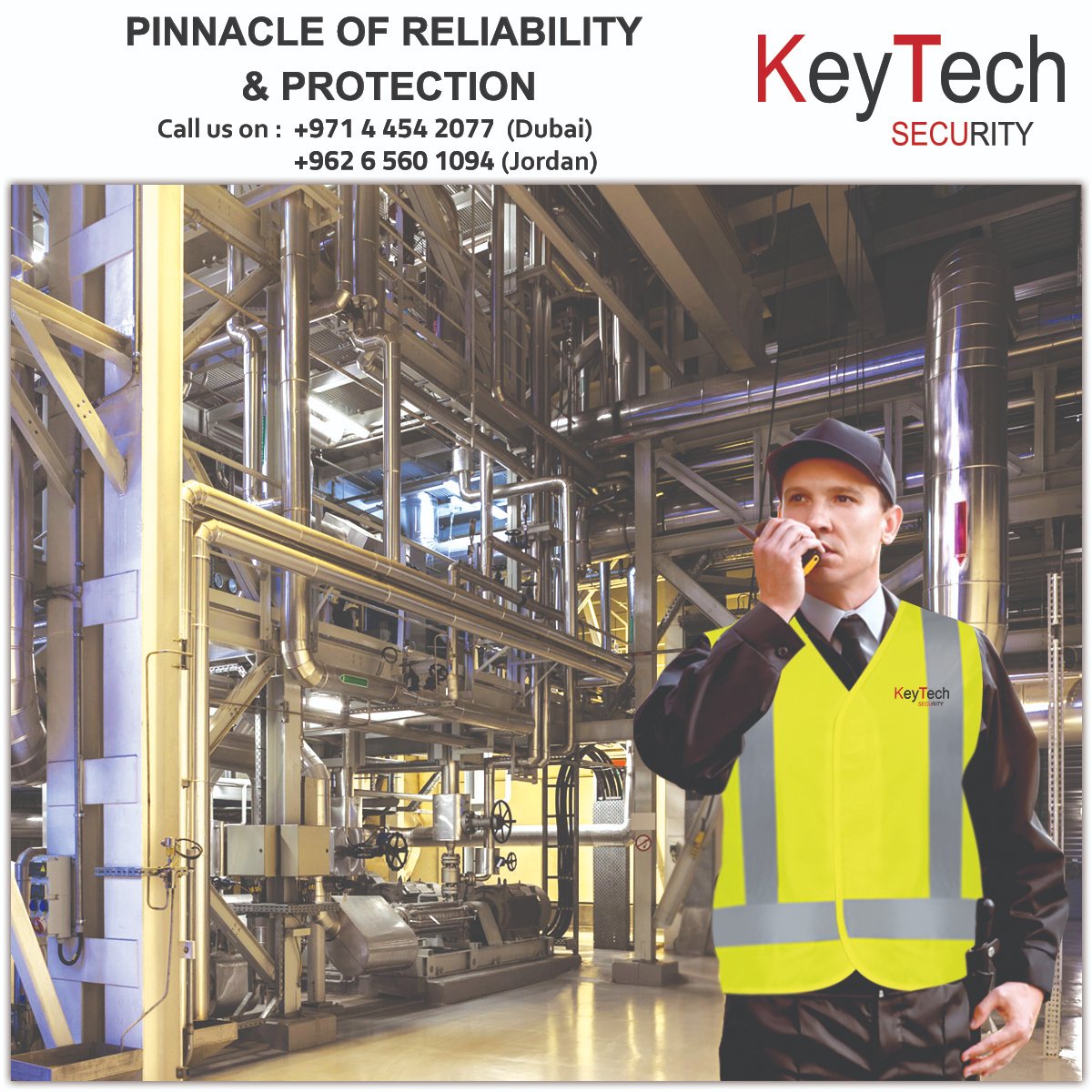 Our #SecurityGuards create a secure environment for smooth workflow by monitoring surroundings & maintain optimum equipment controls. For info, visit https://t.co/WJ1o8PHwed / email at info@keytechsecurityinternational.com / call at +97144542077 (Dubai) or +96265601094 (Jordan). https://t.co/eTHKh1UdxK
