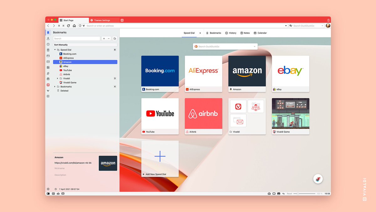 vivaldibrowser's tweet photo. We've redesigned Vivaldi Panels on the desktop. Wow.
 
Shiny icons, no borders. New options including an opacity setting. Get a 'frosted' look and much more. ✨ https://t.co/BxN4oVyLmQ