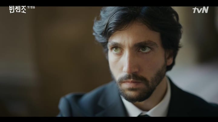 Ep 1 goes out of its way to show Vincenzo’s troubled relationship w/his step-brother, Paolo. It’s such important character background that it seems obvious that Paolo has to come back (physically) at some point in the last two episodes. Yet he’s been pretty tangential so far.