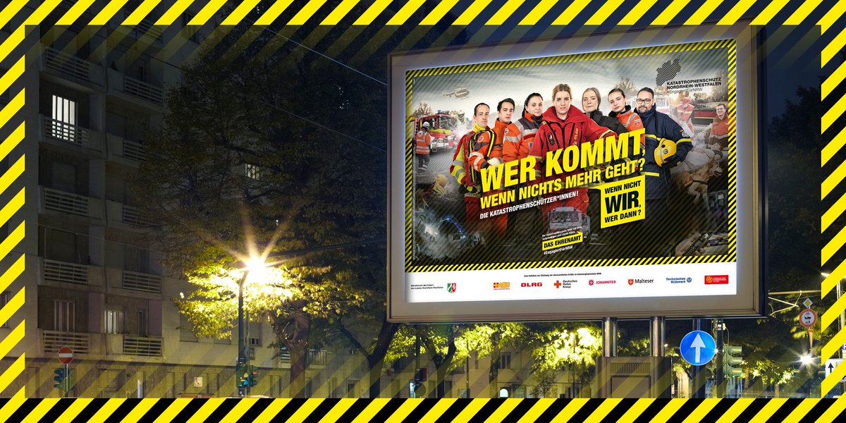 Schon Plakate von der Imagekampagne für den Katastrophenschutz NRW in Düsseldorf gesehen? Macht ein Foto und teilt es mit dem Hashtag #EngagiertFürNRW ! #dlrg #dlrgdüsseldorf #katastrophenschutz