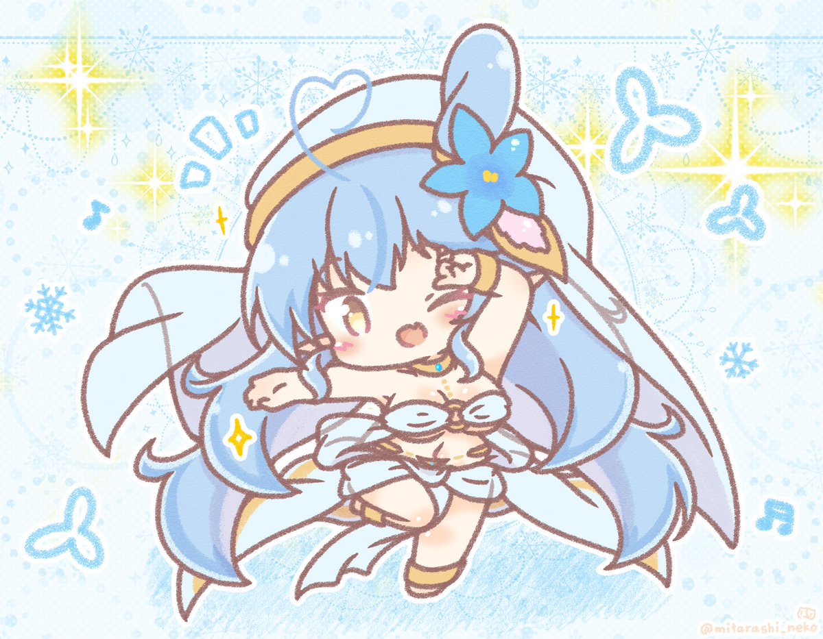 お届けに参りました 踊り子ラミィちゃんです Lamyart みたらしねこ 絵仕事募集中 のイラスト