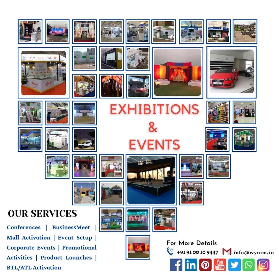 From Events to Exhibitions, 
From Road-shows to Branding,
From Fabrication to Completion, 
From Lighting to Sound, 
all under one roof now.
@wynimexhibitions

#innovation #management #technology #creativity #future #marketing #socialmedia #branding #design #strategy #business https://t.co/CbMwIuOFcw