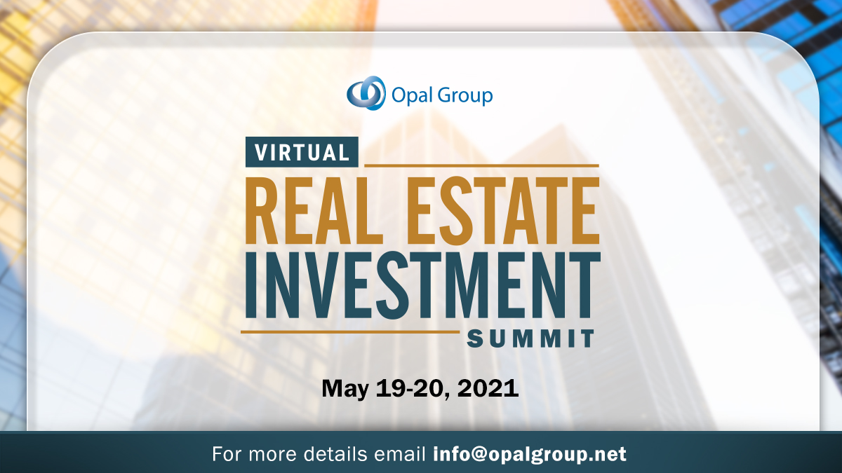 Alpha_Journal's tweet image. Opal invites you to be part of the Real Estate Investment Summit on May 19-20, 2021. Join us to discuss what has happened in the current space since the covid-19 outbreak. To register visit bit.ly/39gLmzi @Opal_Group #Finance