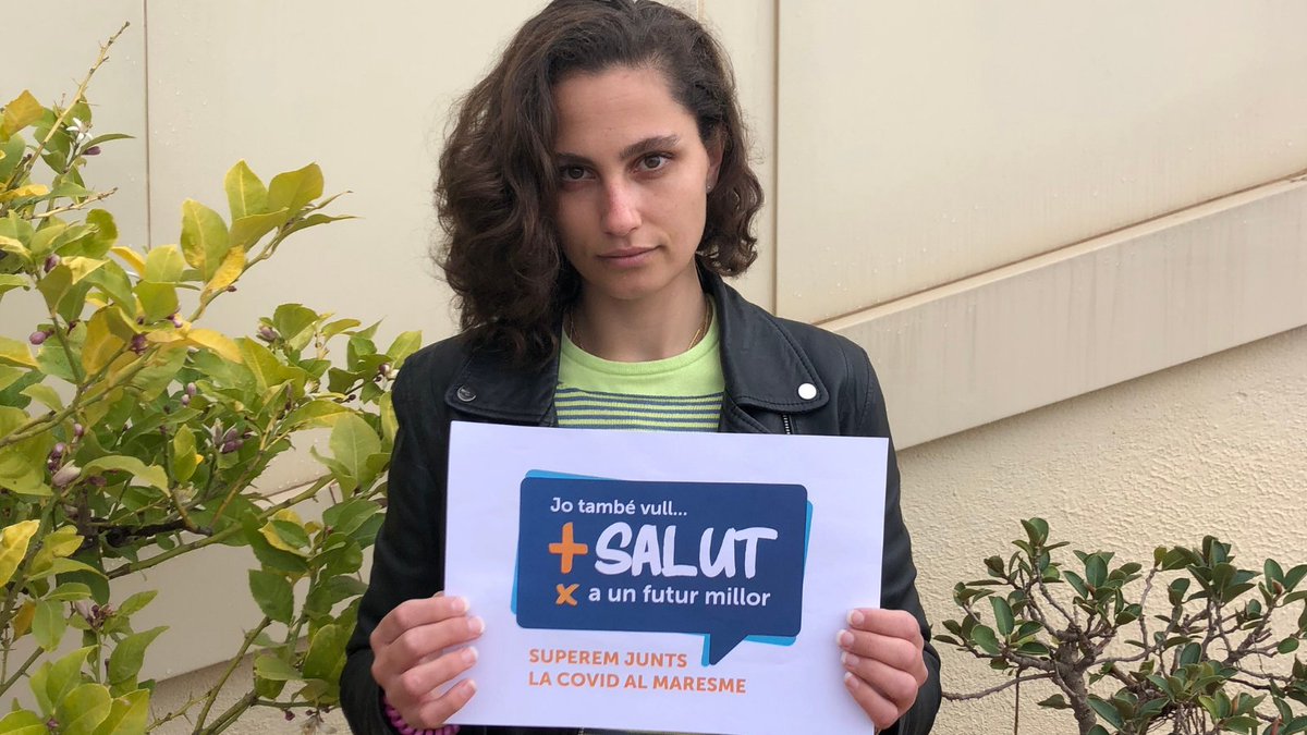 Adriana: "Quan et tornen un somriure, un avi, un nen, una senyora, és un sentiment que no el canviaria per res, i ho enyoro. Ara veig tímides mirades que insinuen somriures. Que ens tornin els somriures!" 
Gràcies per donar suport a la campanya #messalutxaunfuturmillor