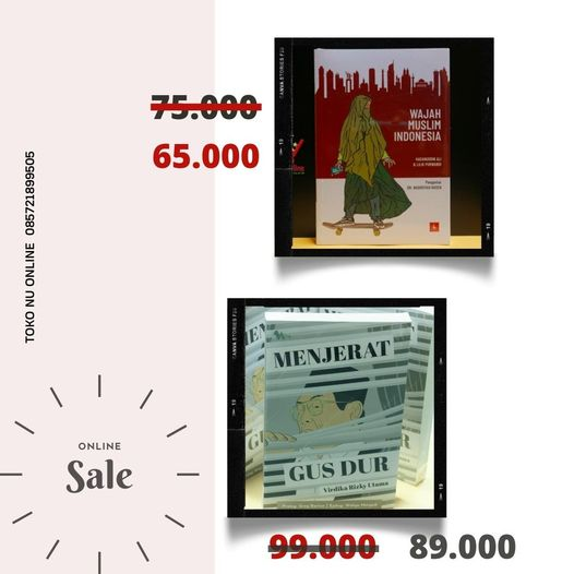 Promo !!
Wajah Muslim Indonesia &amp; Buku Menjerat Gus Dur
Untuk informasi pemesanan bisa melalui bit.ly/38duiY9
Belanja produk lainnya melalui WhatsApp di 085721899505 atau melalui web kami : toko.nu.or.id
shopee.co.id/tokonuonline