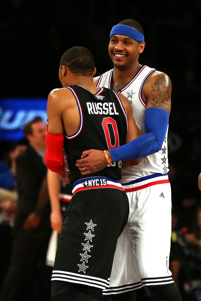 Russell Westbrook and Carmelo Anthony   @carmeloanthony