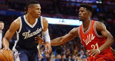 Russell Westbrook and Jimmy Butler   @JimmyButler