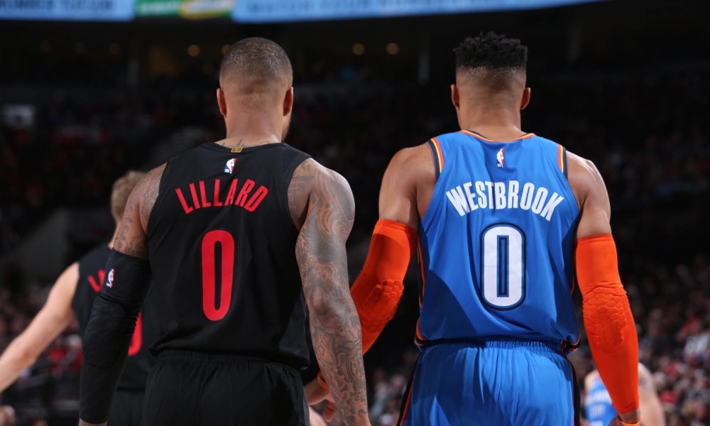 Russell Westbrook and Damian Lillard   @Dame_Lillard