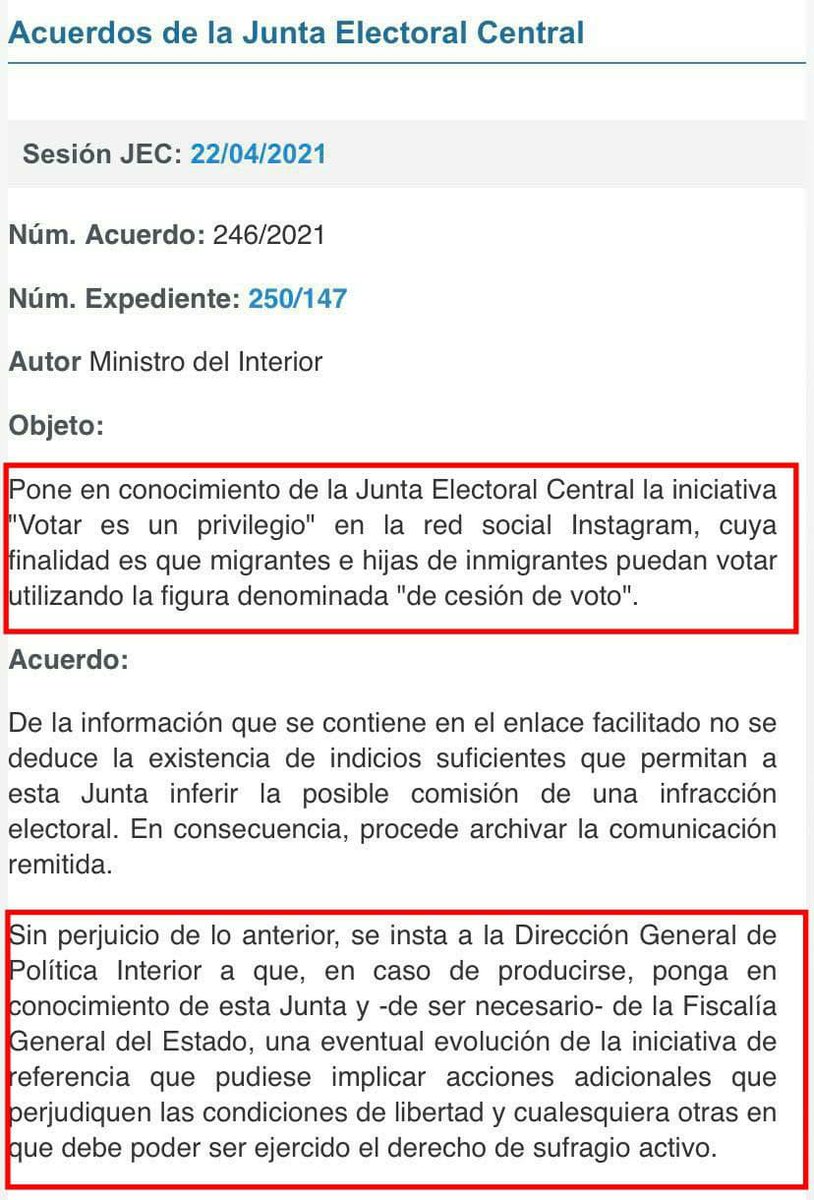 Hoy me toca. Hace unos días Vox Madrid vigilaba mis movimientos.
Hoy el Ministerio de Marlaska persigue y vigila la campaña #votaresunprivilegio 
Por denunciar la dictadura democrática en la q vivimos.

Ya no sé quién es quién. 

Dediquese a resolver expedientes de nacionalidad.
